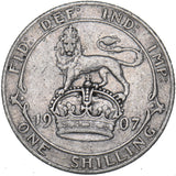 1907 Shilling - Edward VII British Silver Coin