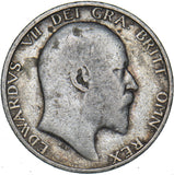 1908 Shilling - Edward VII British Silver Coin