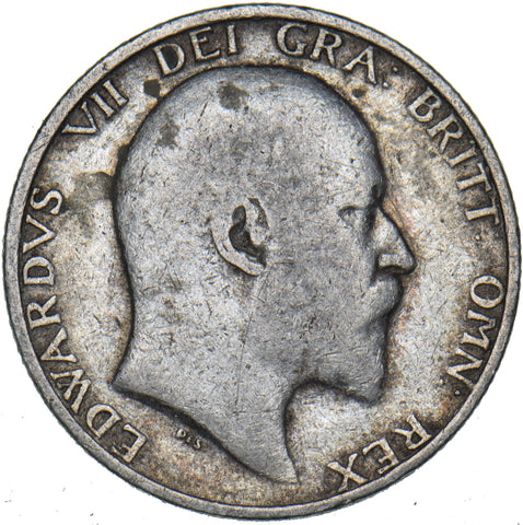 1908 Shilling - Edward VII British Silver Coin