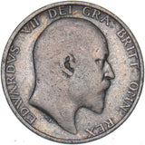 1909 Shilling - Edward VII British Silver Coin