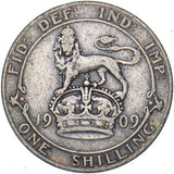 1909 Shilling - Edward VII British Silver Coin