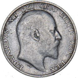 1910 Shilling - Edward VII British Silver Coin