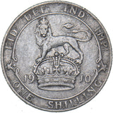 1910 Shilling - Edward VII British Silver Coin