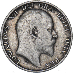 1910 Shilling - Edward VII British Silver Coin