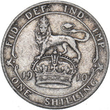 1910 Shilling - Edward VII British Silver Coin