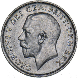 1915 Shilling - George V British Silver Coin - Nice