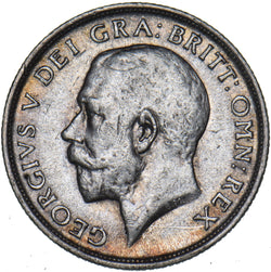 1918 Shilling - George V British Silver Coin - Nice