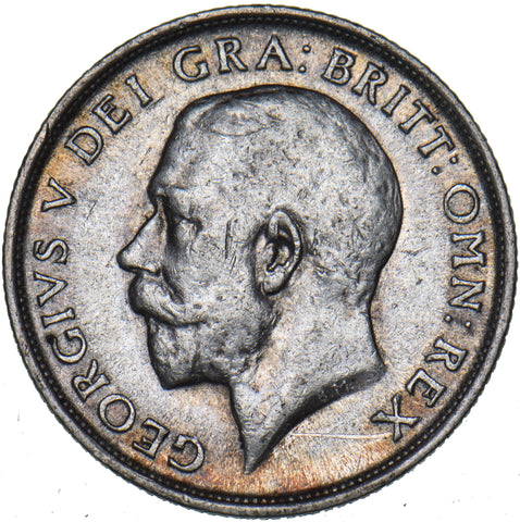 1918 Shilling - George V British Silver Coin - Nice