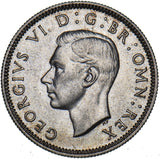 1937 Scottish Shilling - George VI British Silver Coin - Superb