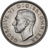 1937 Scottish Shilling - George VI British Silver Coin - Superb