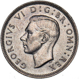 1946 English Shilling - George VI British Silver Coin - Superb