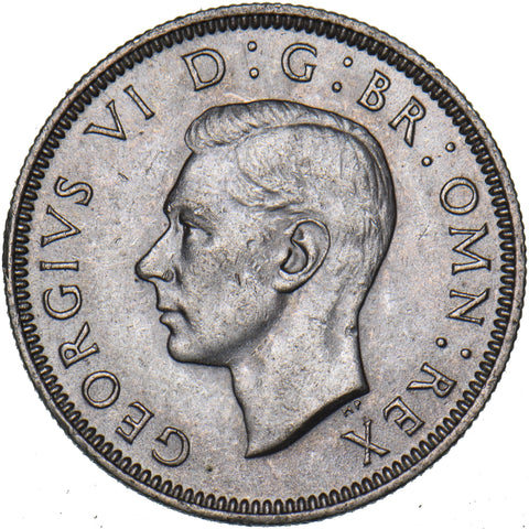 1946 English Shilling - George VI British Silver Coin - Very Nice