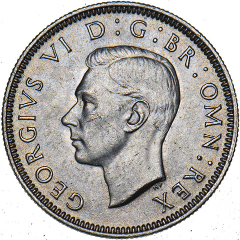 1946 Scottish Shilling - George VI British Silver Coin - Superb