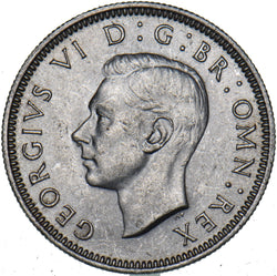 1946 Scottish Shilling - George VI British Silver Coin - Superb