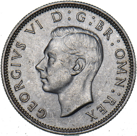 1946 Scottish Shilling - George VI British Silver Coin - Superb