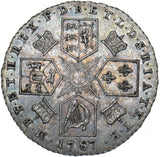1787 Sixpence - George III British Silver Coin - Very Nice