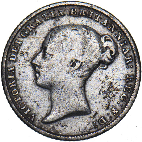 1844 Sixpence - Victoria British Silver Coin