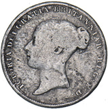 1848 Sixpence (8 Over 7) - Victoria British Silver Coin