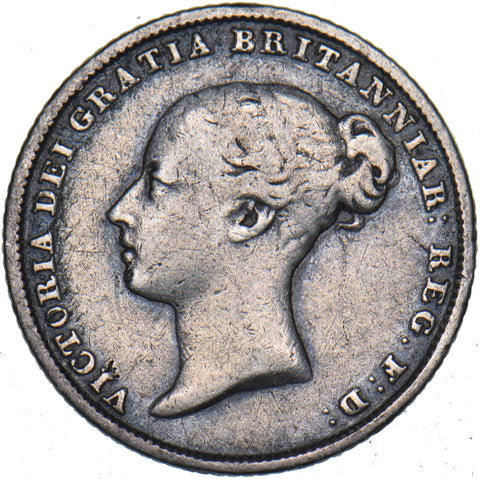 1851 Sixpence - Victoria British Silver Coin