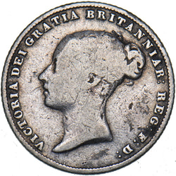 1853 Sixpence - Victoria British Silver Coin