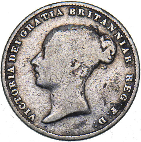1853 Sixpence - Victoria British Silver Coin