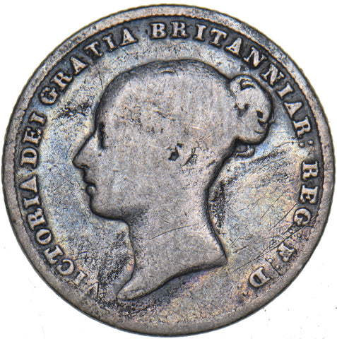 1856 Sixpence - Victoria British Silver Coin