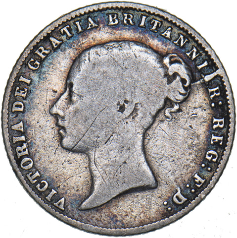 1859 Sixpence - Victoria British Silver Coin