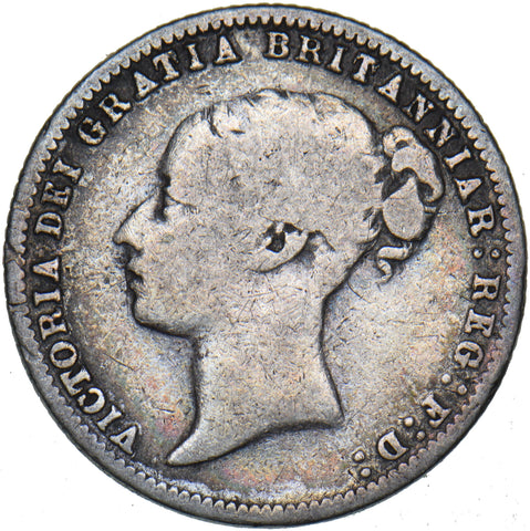1875 Sixpence (Die no. 67) - Victoria British Silver Coin