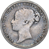 1877 Sixpence (Die no. 32) - Victoria British Silver Coin