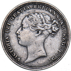1880 Sixpence - Victoria British Silver Coin - Nice
