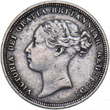 1880 Sixpence - Victoria British Silver Coin - Nice