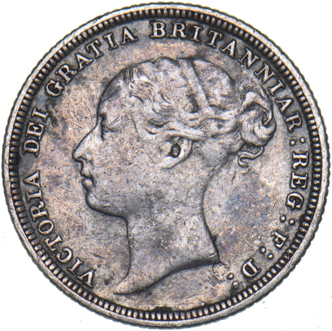 1883 Sixpence - Victoria British Silver Coin