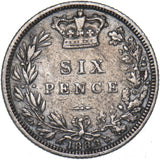 1883 Sixpence - Victoria British Silver Coin