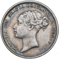 1887 Sixpence (Young Head) - Victoria British Silver Coin - Nice