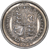 1887 Sixpence - Victoria British Silver Coin - Nice