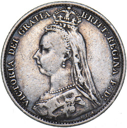 1892 Sixpence - Victoria British Silver Coin
