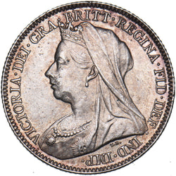 1897 Sixpence - Victoria British Silver Coin - Superb