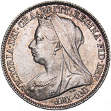1897 Sixpence - Victoria British Silver Coin - Superb
