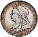 1900 Sixpence - Victoria British Silver Coin - Superb