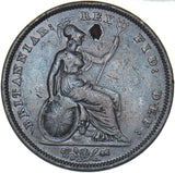 1831 Penny (Rev. Damage) - William IV British Copper Coin