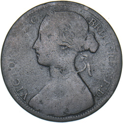 1869 Penny - Victoria British Bronze Coin