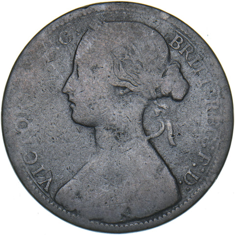 1869 Penny - Victoria British Bronze Coin