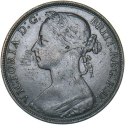1884 Penny - Victoria British Bronze Coin