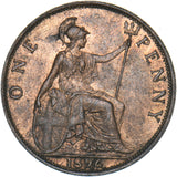1896 Penny - Victoria British Bronze Coin - Very Nice