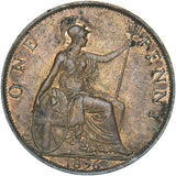 1896 Penny - Victoria British Bronze Coin - Very Nice