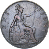 1908 Penny (Very Rare F164A) - Edward VII British Bronze Coin