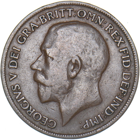 1919 KN Penny - George V British Bronze Coin