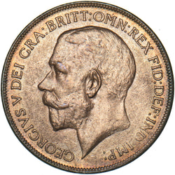 1922 Penny - George V British Bronze Coin - Very Nice