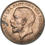 1922 Penny - George V British Bronze Coin - Very Nice