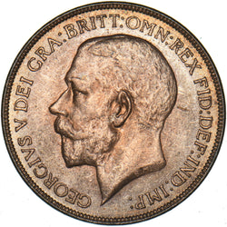 1922 Penny - George V British Bronze Coin - Very Nice